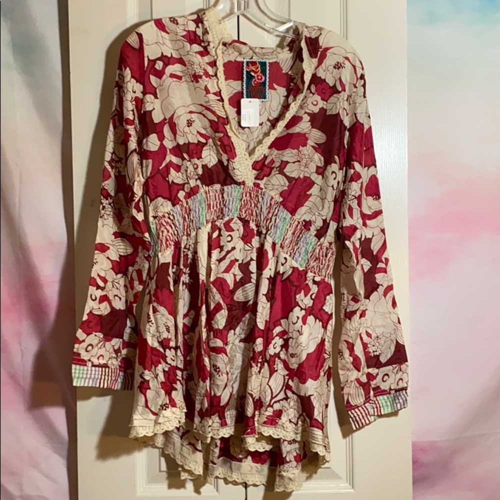 Johnny Was silk blouse